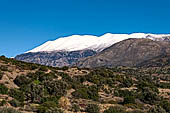 The Psiloritis mountains dominate the south coast of Crete near the village of Aya Galni. 